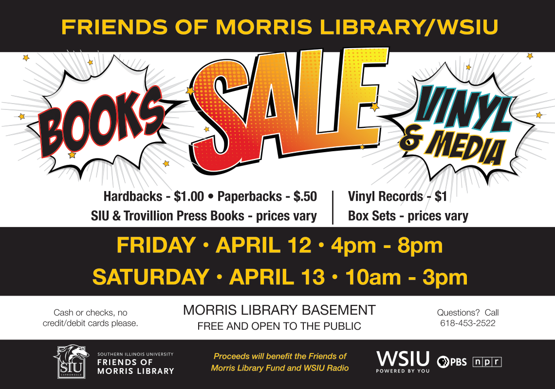 Don't miss the Friends of Morris Library/WSIU sale this weekend!
