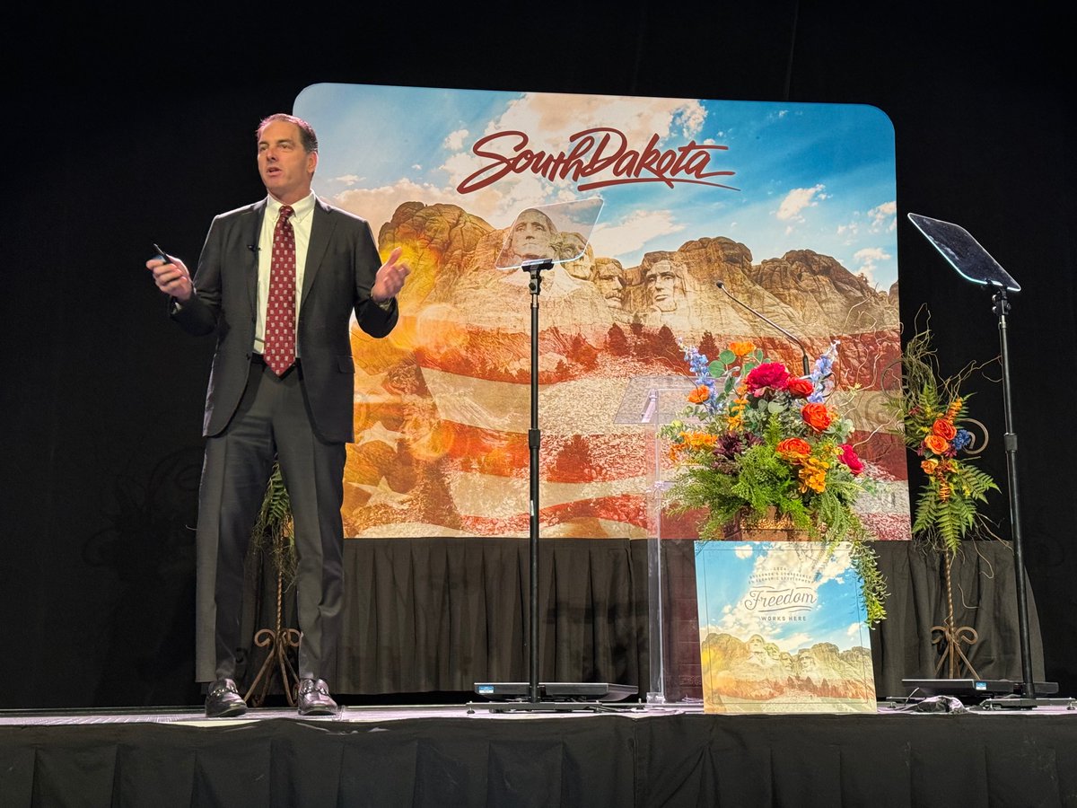 Our very own Mike Faulkender joined @GovKristiNoem in South Dakota for her annual Governor’s Conference on Economic Development! Governor Noem’s conference focused on implementing her vision that “Freedom Works Here” & revealed the best-kept secrets that all economic developers…