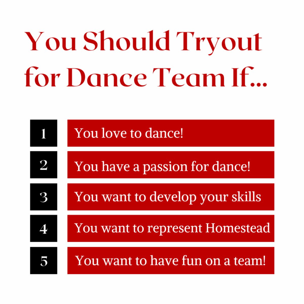 Do you love to dance?! Tryout for the dance team next month, May 21-22 from 4:30-6:30pm. It doesn't matter what your dance background is... the coaches encourage ALL levels to tryout! Register here: forms.gle/n9uEoumLXEByop…