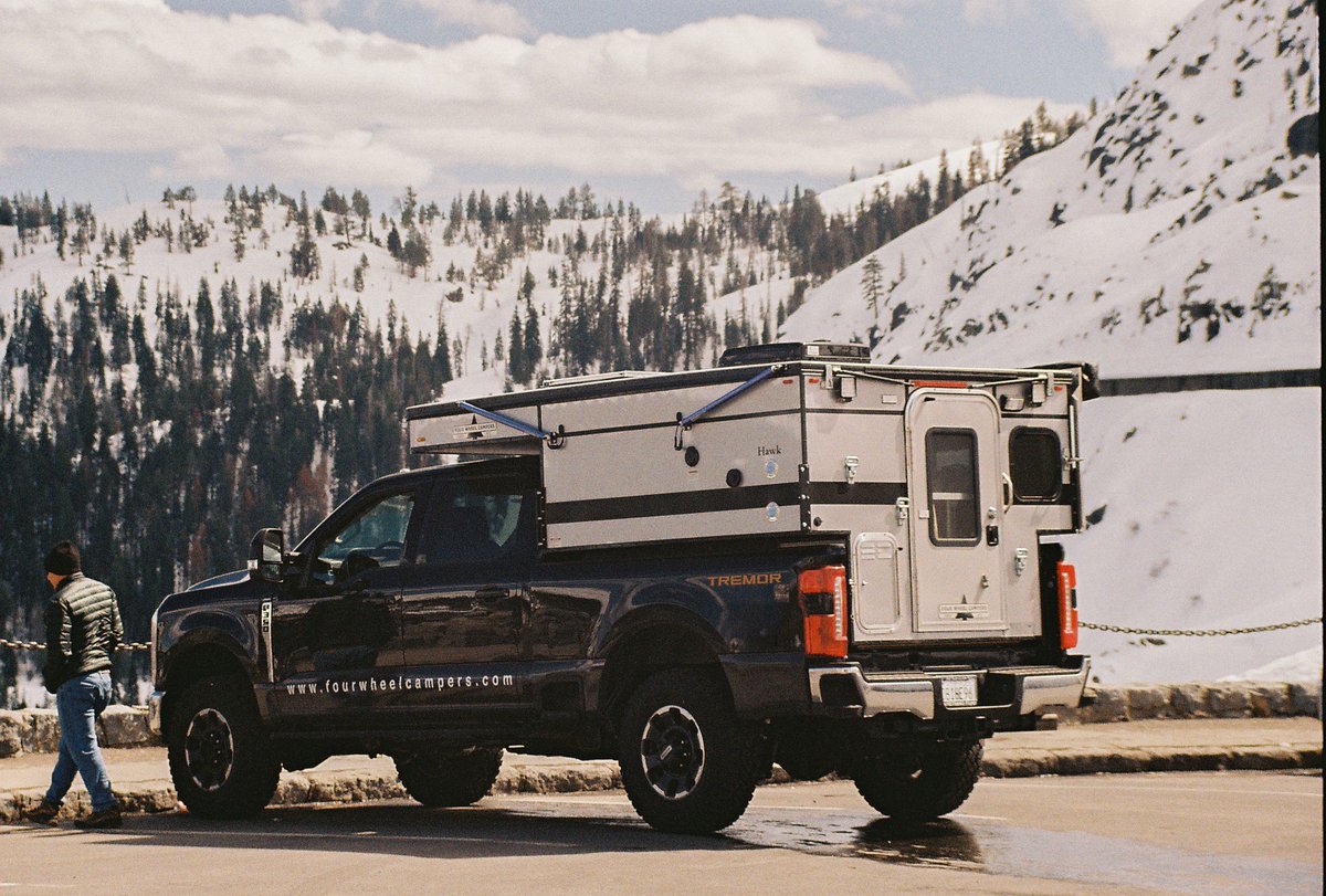 Spring shining through at the historic Donner Pass.

#fourwheelcampers #FWC #fourwheelcamperlife #fourwheelcamper #truckcamper #popupcamper #popuptruckcamper #popupcamperlife #35mmfilmphotography #kodakgold200 #donnerlake