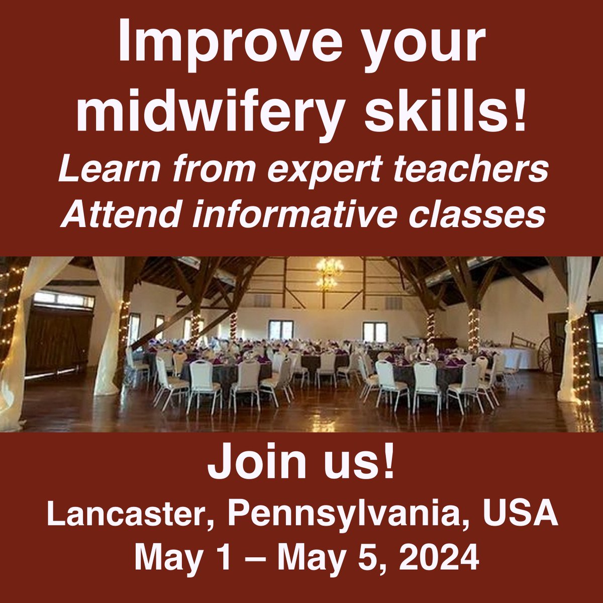 Everyone is welcome at the Midwifery Today conference in Lancaster, Pennsylvania, May 1–5 midwiferytoday.com/conference/lan…
