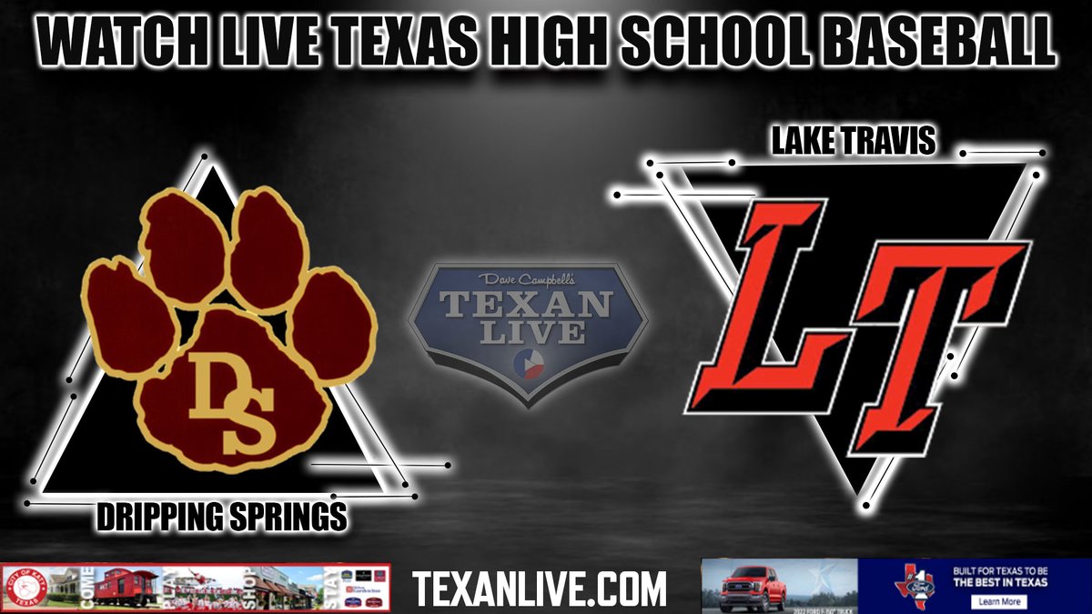 WATCH THIS BASEBALL GAME LIVE Dripping Springs vs Lake Travis Friday 4/12/2024 @HoopsMike on the call Coverage Begins at 7pm For the Live Link Click Here: bit.ly/3vMKuk4