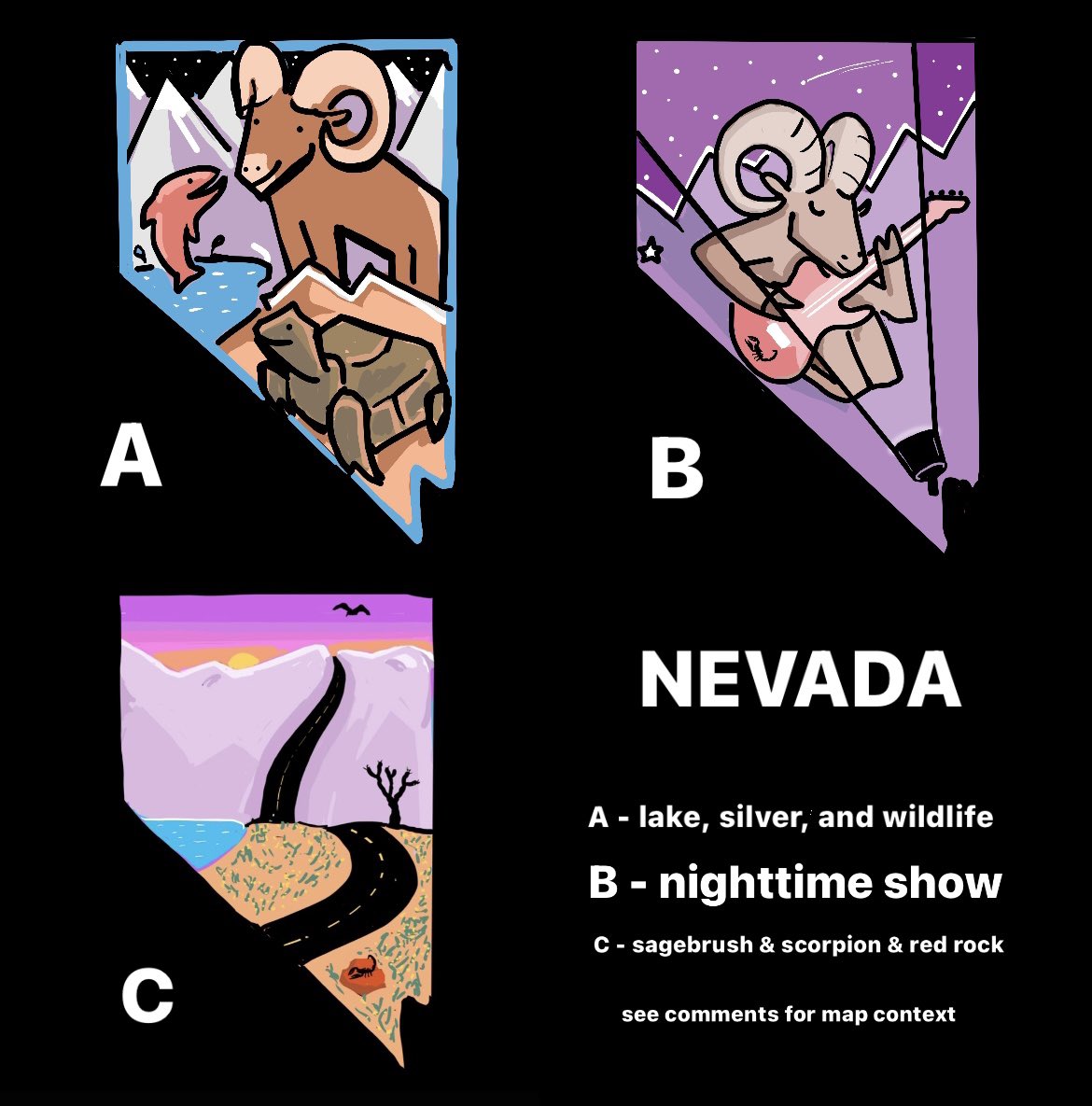 NEVADA - A, B, or C