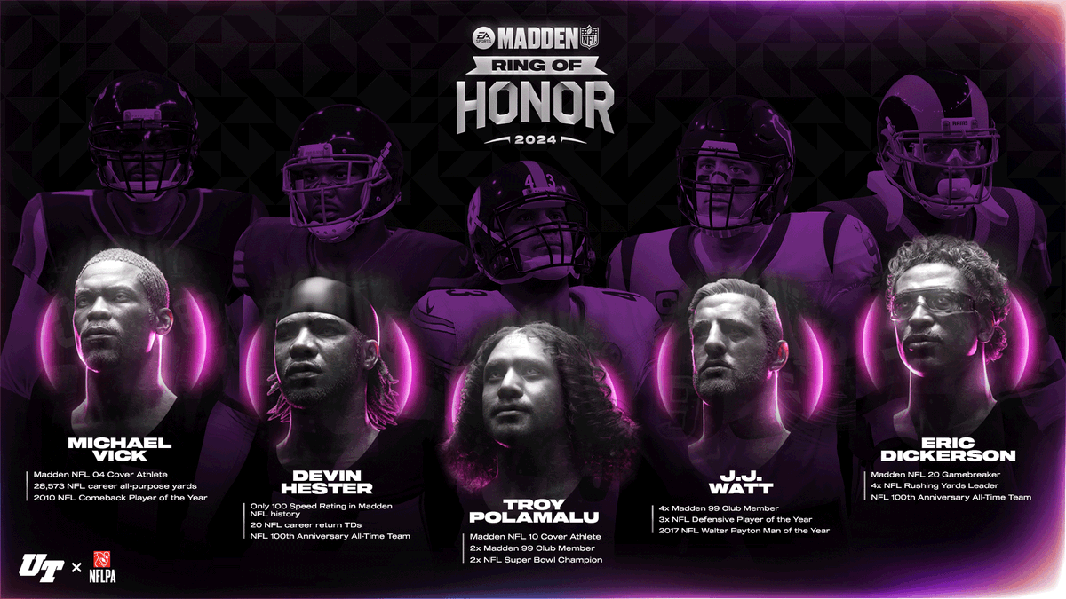 The #Madden24 Ring of Honor is LIVE NOW! 🏆