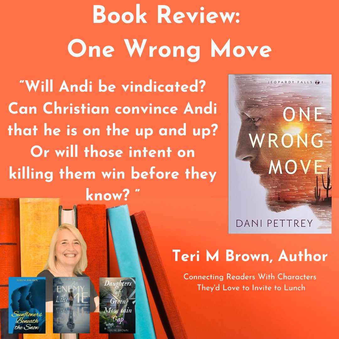 #bookreview by #terimbrownauthor

Christian suspense that will keep you on your toes!

terimbrown.com/blog/book-revi…

#sunflowersbeneaththesnow
#anenemylikeme
#daughtersofgreenmountaingap
#characterdriven
#historicalfiction
#awardwinningauthor
#recommendedreads