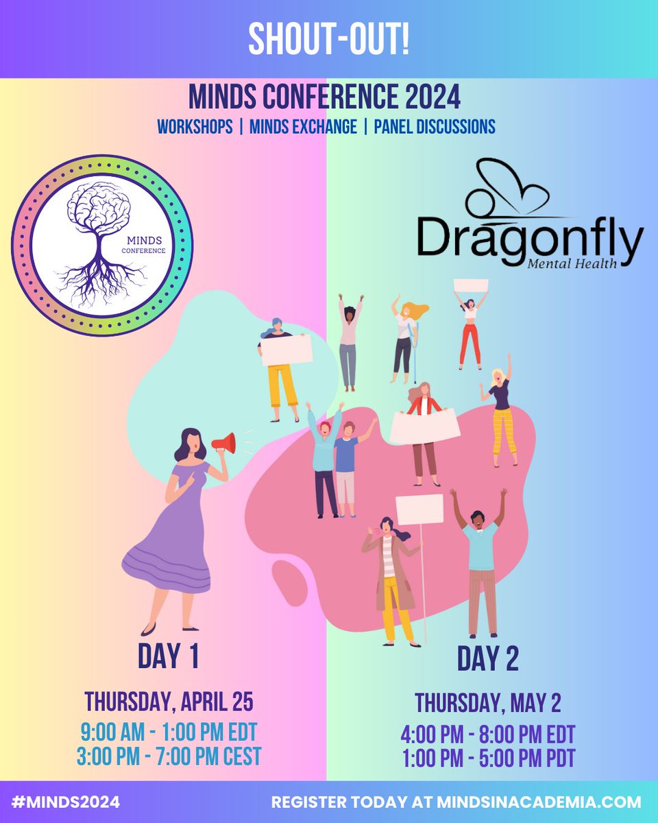 🌟 Big shout-out to our partners @DragonflyMH for their unwavering commitment to mental health advocacy and community building! 🌈 Did you know you can contribute to their cause by registering for #MINDS2024?