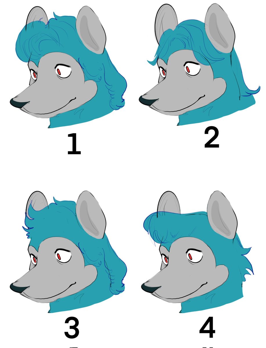 Gang, I'm back! and I need your help. Tito is the only character that doesn't have an appropriate ref sheet, and I'm in the process of creating a new one with his new look. I'm curious to know which hairstyle suits him best! I'm gonna be collecting votes!