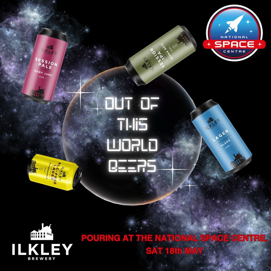Space Crafted.... An out-of-this-world experience at the National Space Centre, featuring Ilkley Brewery! Get your tickets now on their website 18th May #spacecraftbeer #poweredbybeer #hopsinspace @spacecentre