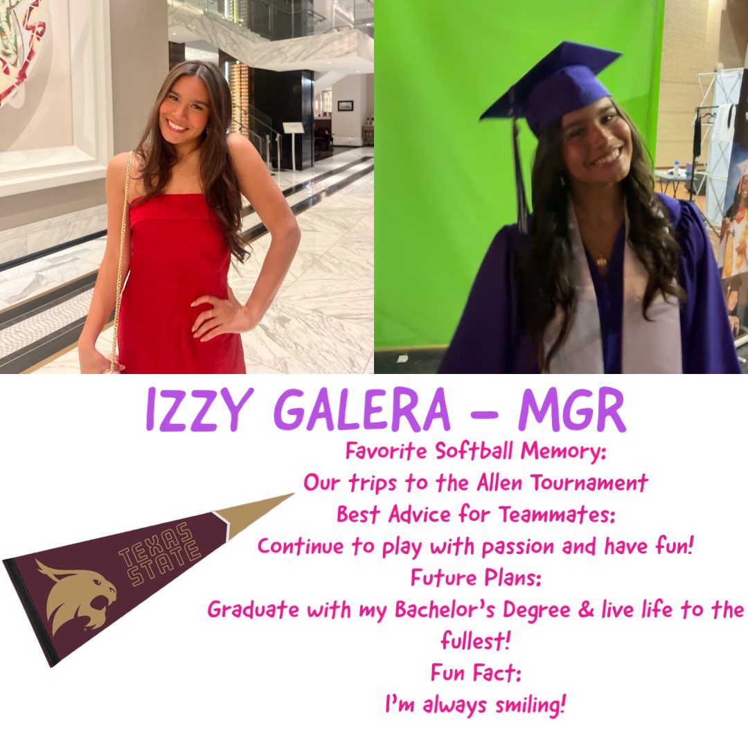 Ridge Point Softball (@rpsoftball) on Twitter photo 💡SENIOR SPOTLIGHT💡
Izzy Galera
<a href="/RPHS_Panthers/">Ridge Point HS</a>
<a href="/RP_PantherPride/">Panther Pride /RPHS Athletic Booster Club</a> 💡SENIOR SPOTLIGHT💡
Izzy Galera
<a href="/RPHS_Panthers/">Ridge Point HS</a>
<a href="/RP_PantherPride/">Panther Pride /RPHS Athletic Booster Club</a>