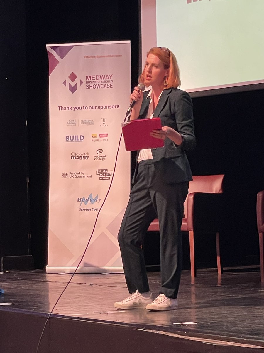 Yesterday’s Business &amp; Skills event run by <a href="/medway_council/">Medway Council</a> at <a href="/MidKentCollege/">MidKent College</a> was incredible. Proud <a href="/funnywomen/">Funny Women</a> involved with my #funatwork session &amp; live comedy from <a href="/Nic_Lamont/">Nic Lamont 🦇</a>. Thanks to all who supported us, joined in and shared pics!