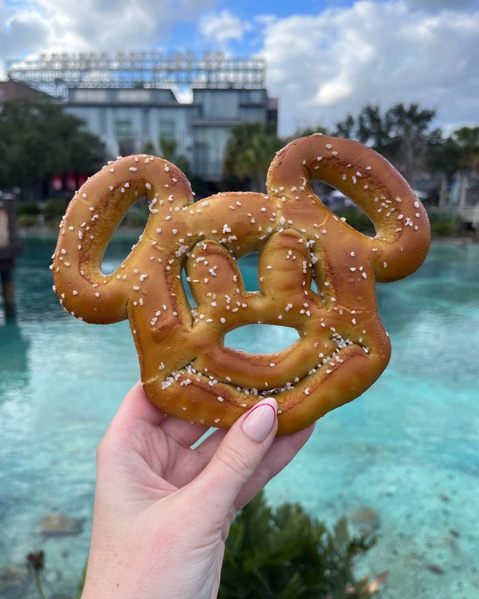 Indulging in the magic of Disney one Mickey SUPERPRETZEL at a time! 🥨 Photo: @DisneySprings