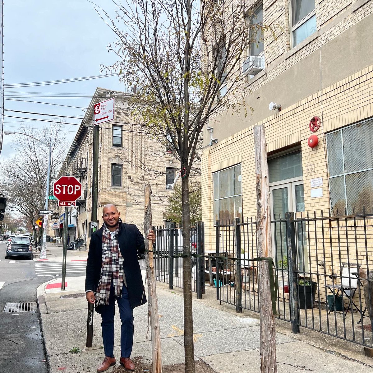 🌳 Slight chance of rain but that’s great for the soil of our greener, newer neighbors on Woodward Ave! Let’s keep fighting for expansion of trees in our community. A greener Woodward, is a greener #Ridgewood. #Sunnyside #Ridgewood #Maspeth #Woodside #LIC