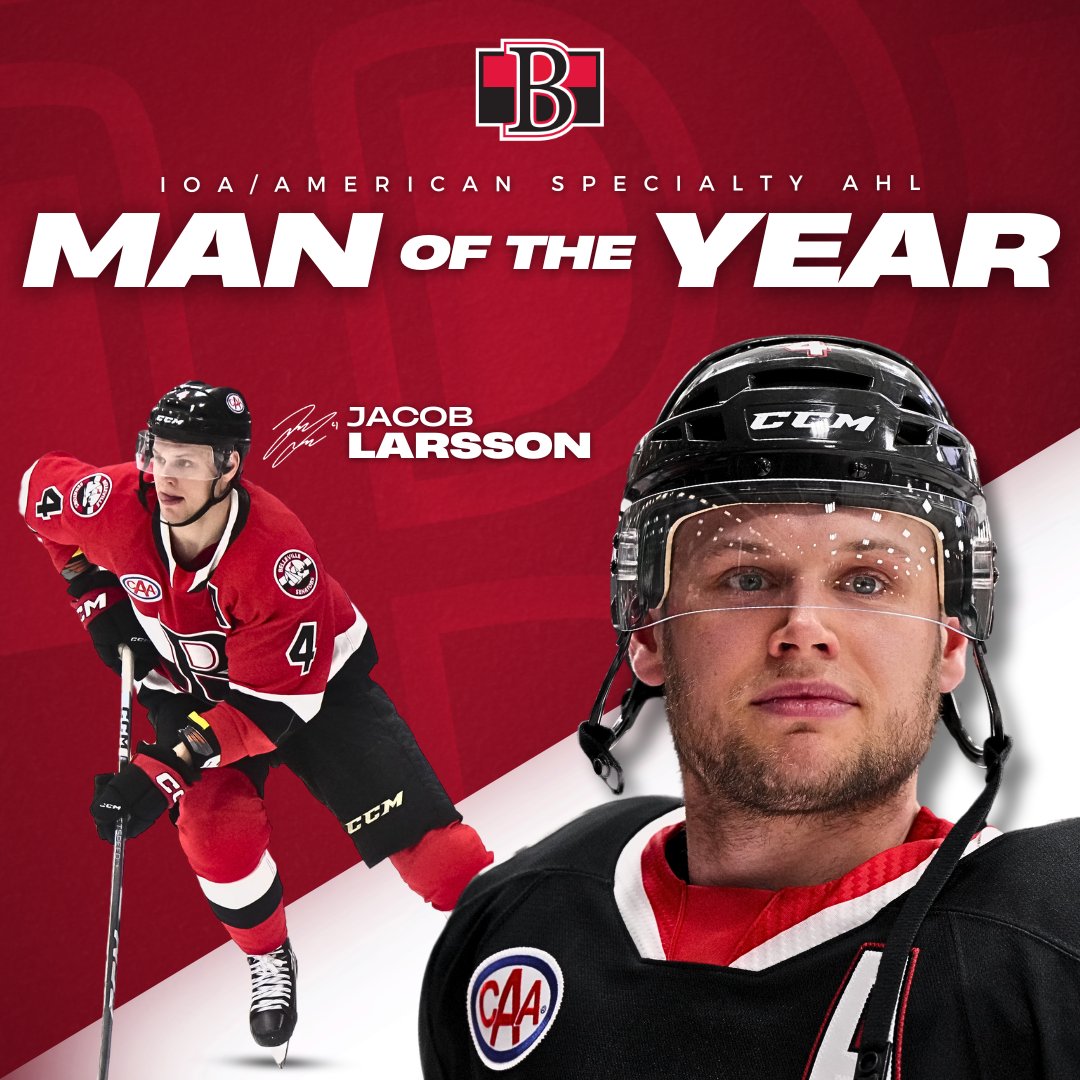 BellevilleSens's tweet photo. NEWS RELEASE: Jacob Larsson named #BellevilleSens 2024 IOA/American Specialty Man of the Year for his outstanding contributions across the Bay of Quinte community and beyond.

Read more 📰 https://t.co/xB8AvE0ao9 https://t.co/2alClaem6l