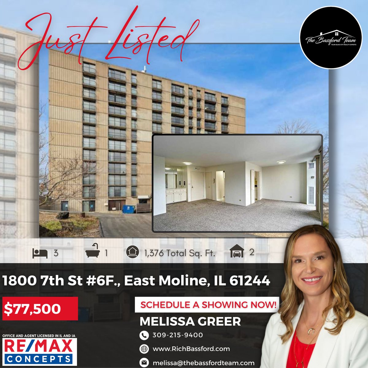 Elevate your lifestyle in East Moline with our 2-bed, 2-bath condo on the 6th floor, ready for you to make it home 🏙✨.
..
..
🔗👉🏻👉🏻👉🏻 richbassford.com/property-searc…
..
..
#quadcitiesillinois #visitquadcities #quadcitiesrealtor #quadcitiesrealestate #quadcitieshomesforsale