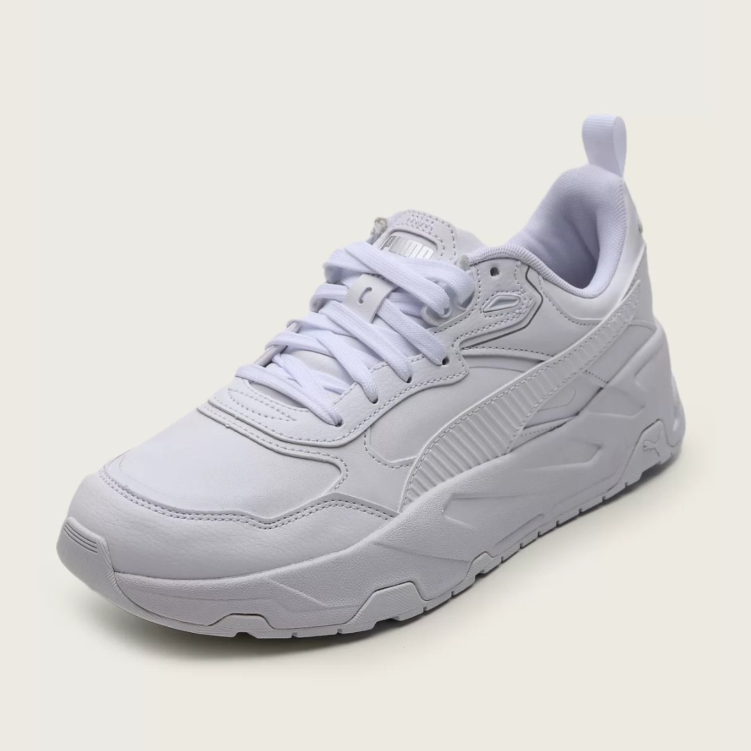 'TRIPLE WHITE' DA PUMA Tênis Puma Trinity L Branco use o cupom ESPORT10 342,00 em até 5x tidd.ly/3VXF6oO