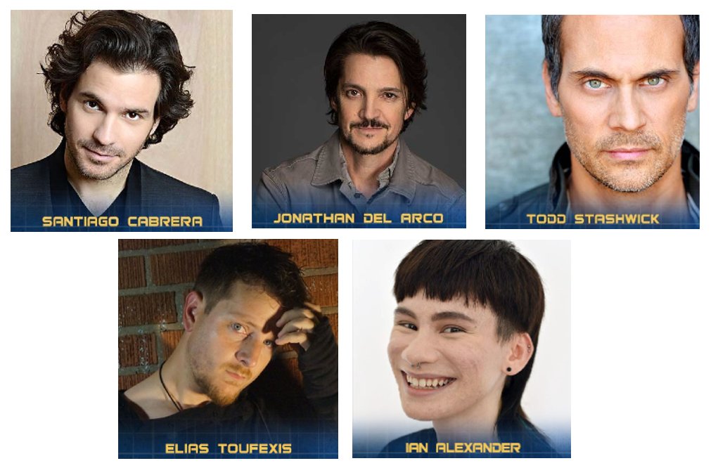 Here are some wonderful guests coming to #STLV: Trek to Vegas Convention this summer! Santiago Cabrera, Jonathan Del Arco, Todd Stashwick, Elias Toufexis, and Ian Alexander are all joining the lineup! Get your tickets now: bit.ly/STLV2024