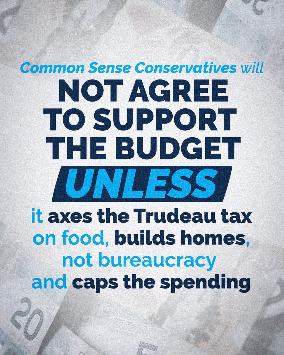 Justin Trudeau's inflationary taxes and deficits are not worth the cost of food, gas and homes. Common sense Conservatives have 3 simple demands to fix the budget.