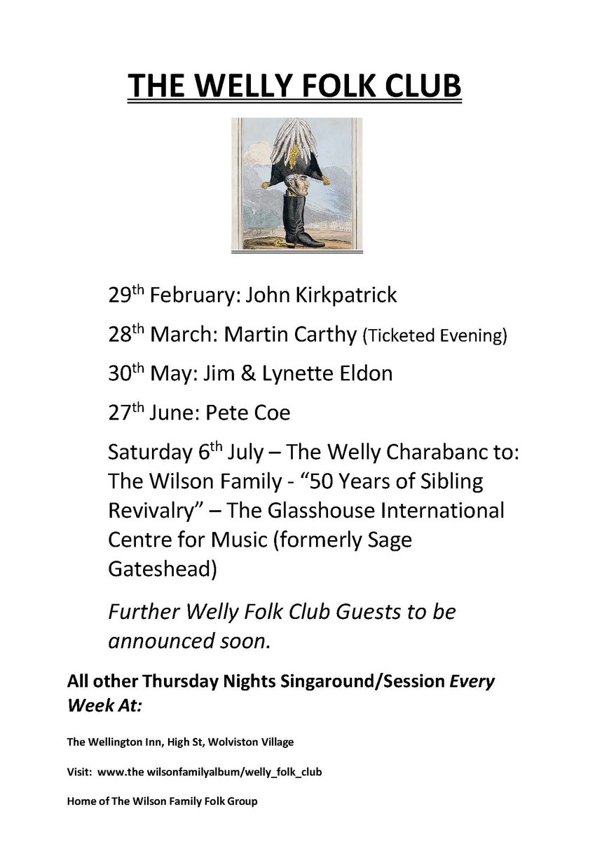 Singaround tonight at The Welly Folk Club Wellington Inn Wolviston #wolviston from 8.30pm. All are welly welcome! 🎼😎🎼 #thewilsonfamilyteesside #folksinging for all sings Welly/Wilsons: thewilsonfamilyalbum.co.uk