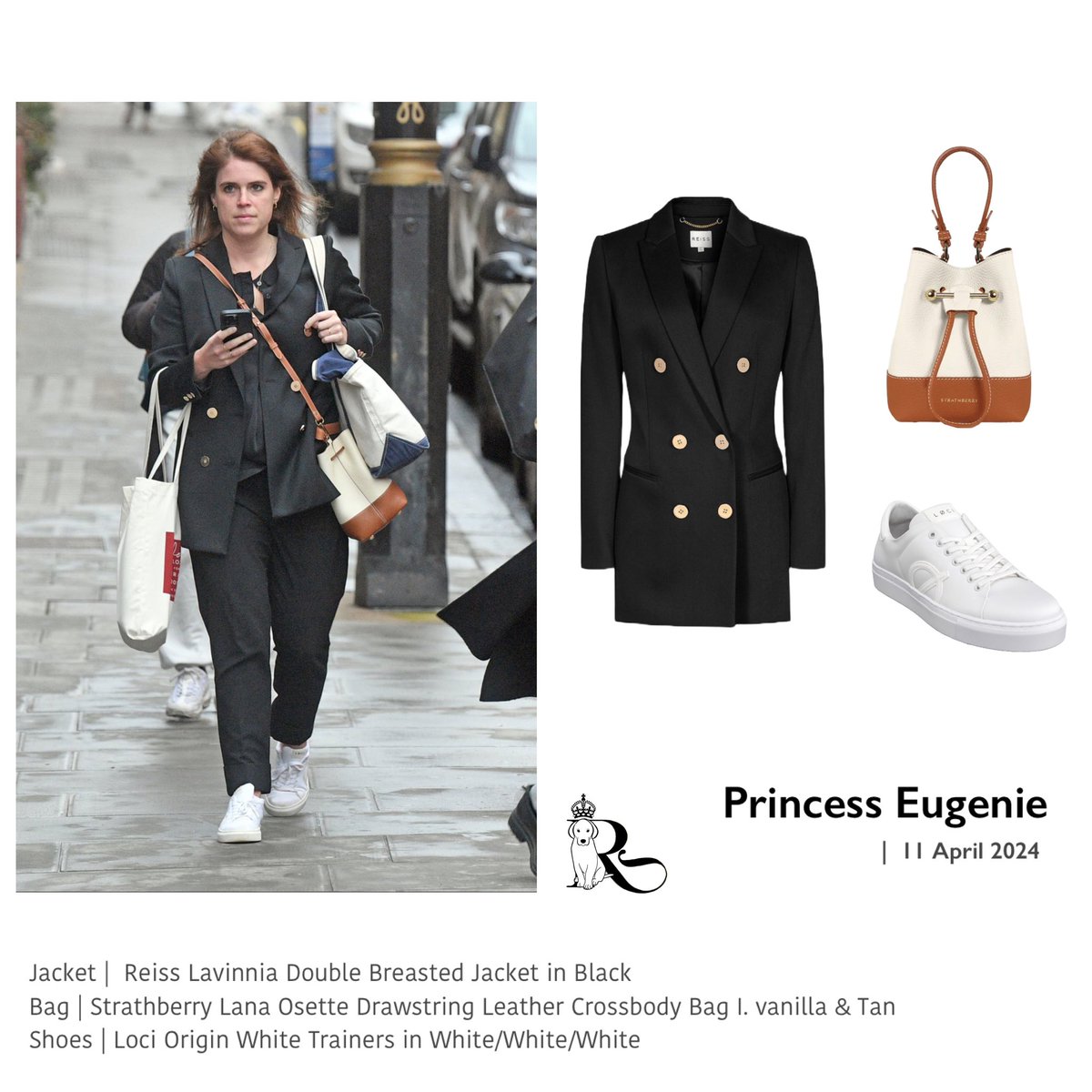 Princess Eugenie was spotted out in London today 💙 📸 @SourceEugenie