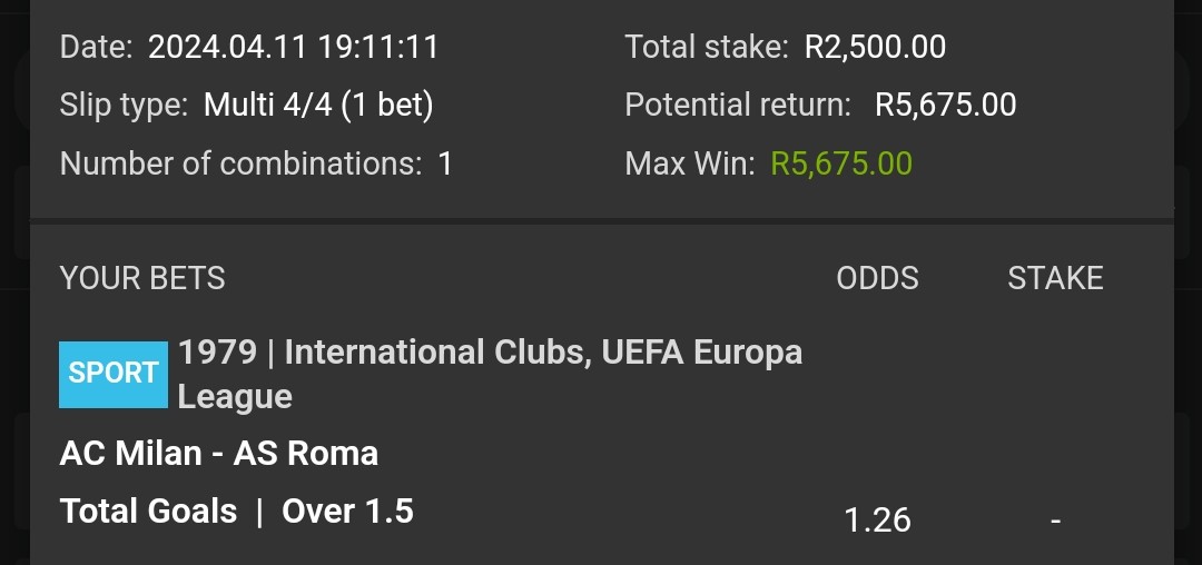 Another 2 odds for 4 Thursday games on @Easybet_SA 🐝       

Kick off: 9pm       

Betslip code: 223127
easybet.co.za/share-a-bet/22…

Register here: ebpartners.click/o/GaoMVg
Promo code: LINDA50                

Retweet for others. Let's get it 🍏

#YellowNation 💛 #Punt4aMillion