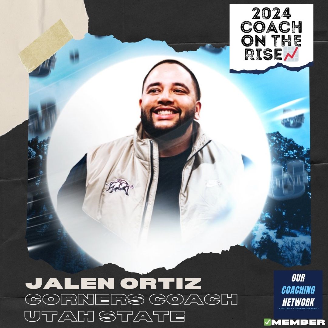 G5 Coach on The Rise📈 @USUFootball Corners Coach @CoachJ_Ortiz is one of the Top DB Coaches in CFB ✅ And he is a 2024 Our Coaching Network Top G5 Coach on the Rise📈 G5 Coach on The Rise🧵👆
