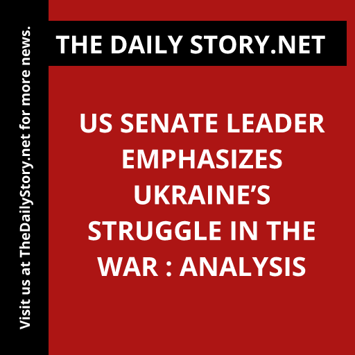 'Breaking: US Senate Leader sheds light on Ukraine's war dilemma. #UkraineConflict #SenateAnalysis #GlobalImplications'
Read more: thedailystory.net/us-senate-lead…