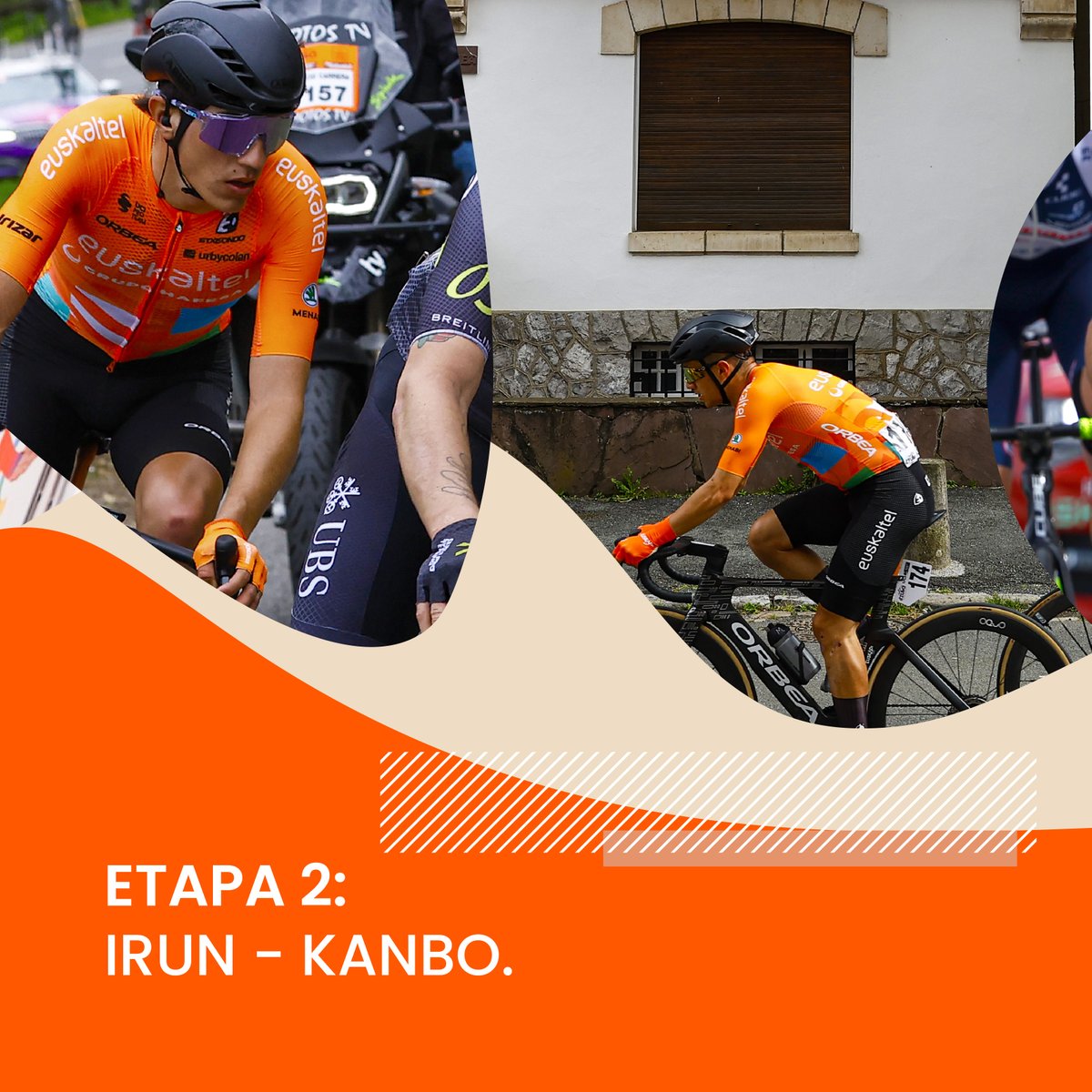 🚴‍♂️ @enekoitz_azpa fue el protagonista en la segunda etapa de la #Itzulia2024 Irun-Kanbo, en fuga 140 de los 160 kilómetros.

Levanta la mano si fuiste parte de la #MareaNaranja que estuvo allí. ☝️🧡