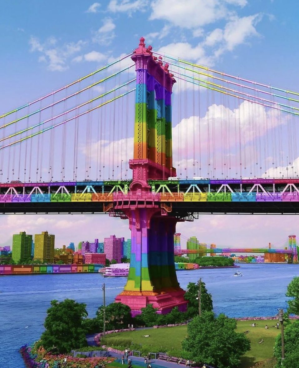 The word on the street is that the final designs for the replacement Baltimore bridge are in and this was chosen