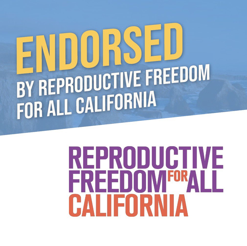 As Republicans continue their assault on reproductive freedom, @reproforall has been at the forefront of protecting our rights for decades. Their work has never been more critical – and I'm grateful to receive their endorsement!