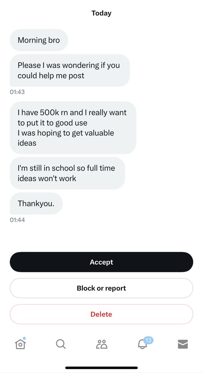 What can he invest 500k in? 

Note: he’s a student