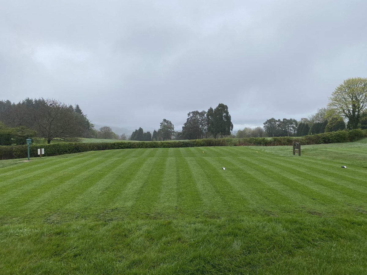 Considered using ride on mowers for tees and approaches…glad we didn’t.