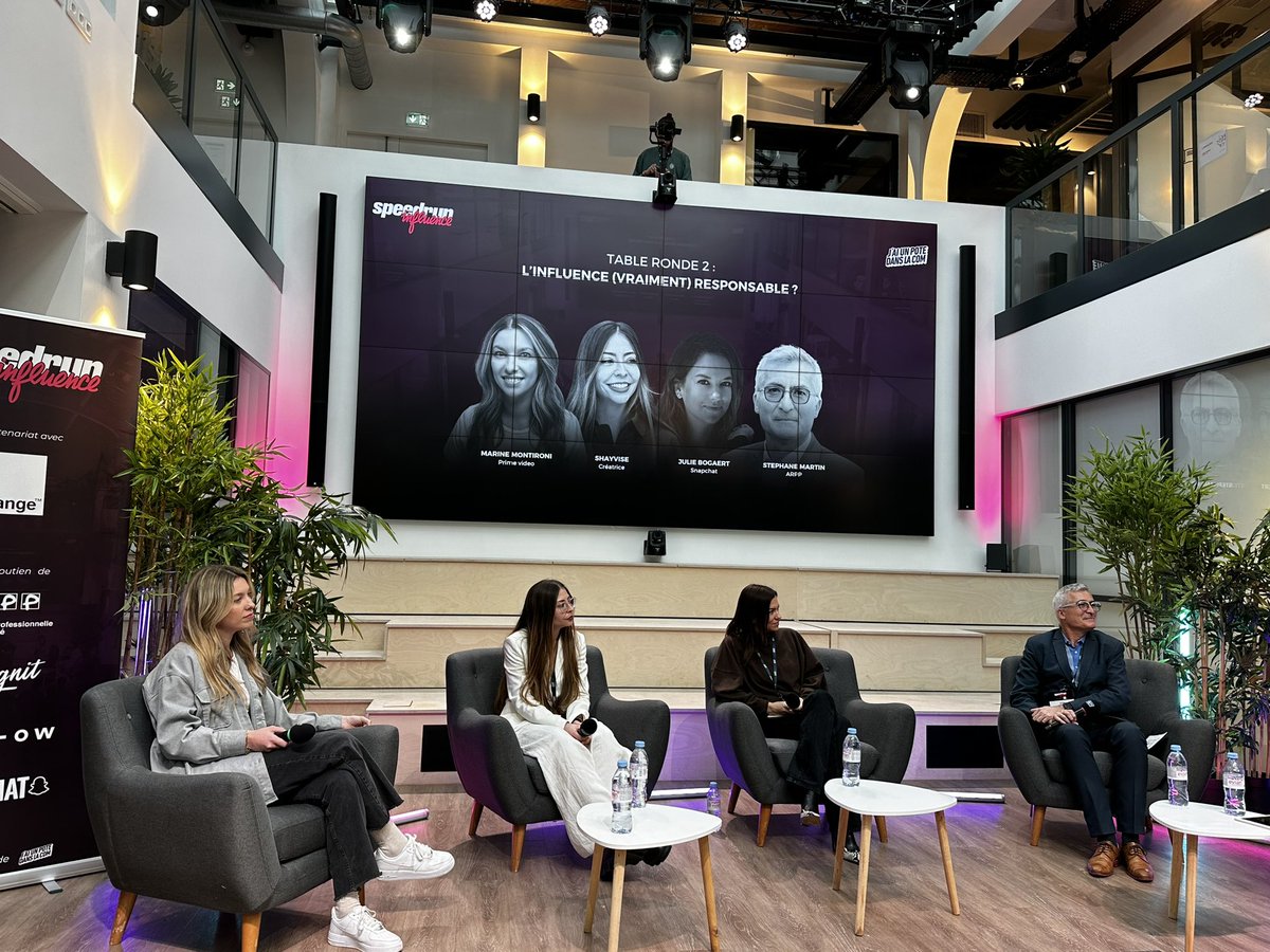 Jérôme MONANGE (@jeromemonange) on Twitter photo #SpeedRunInfluence 📲 table ronde c’est quoi l’influence responsable ?
Ce sont pour l’ARPP et <a href="/smartinarpp/">Stephane Martin</a> les bonnes pratiques dont la transparence de la collaboration commerciale qui doit être distinctement visible,
c est aussi l’accompagnement des influenceurs via la #SpeedRunInfluence 📲 table ronde c’est quoi l’influence responsable ?
Ce sont pour l’ARPP et <a href="/smartinarpp/">Stephane Martin</a> les bonnes pratiques dont la transparence de la collaboration commerciale qui doit être distinctement visible,
c est aussi l’accompagnement des influenceurs via la