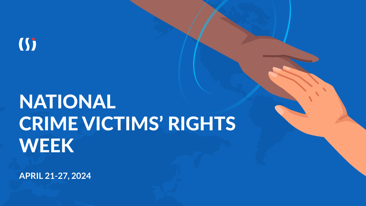 In recognition of National Crime Victims' Rights Week 2024, we take this opportunity to reaffirm our commitment to supporting survivors with compassion and professionalism. Together, let's stand as allies and advocates to support those impacted by crime.

#NCVRW #SupportSurvivors