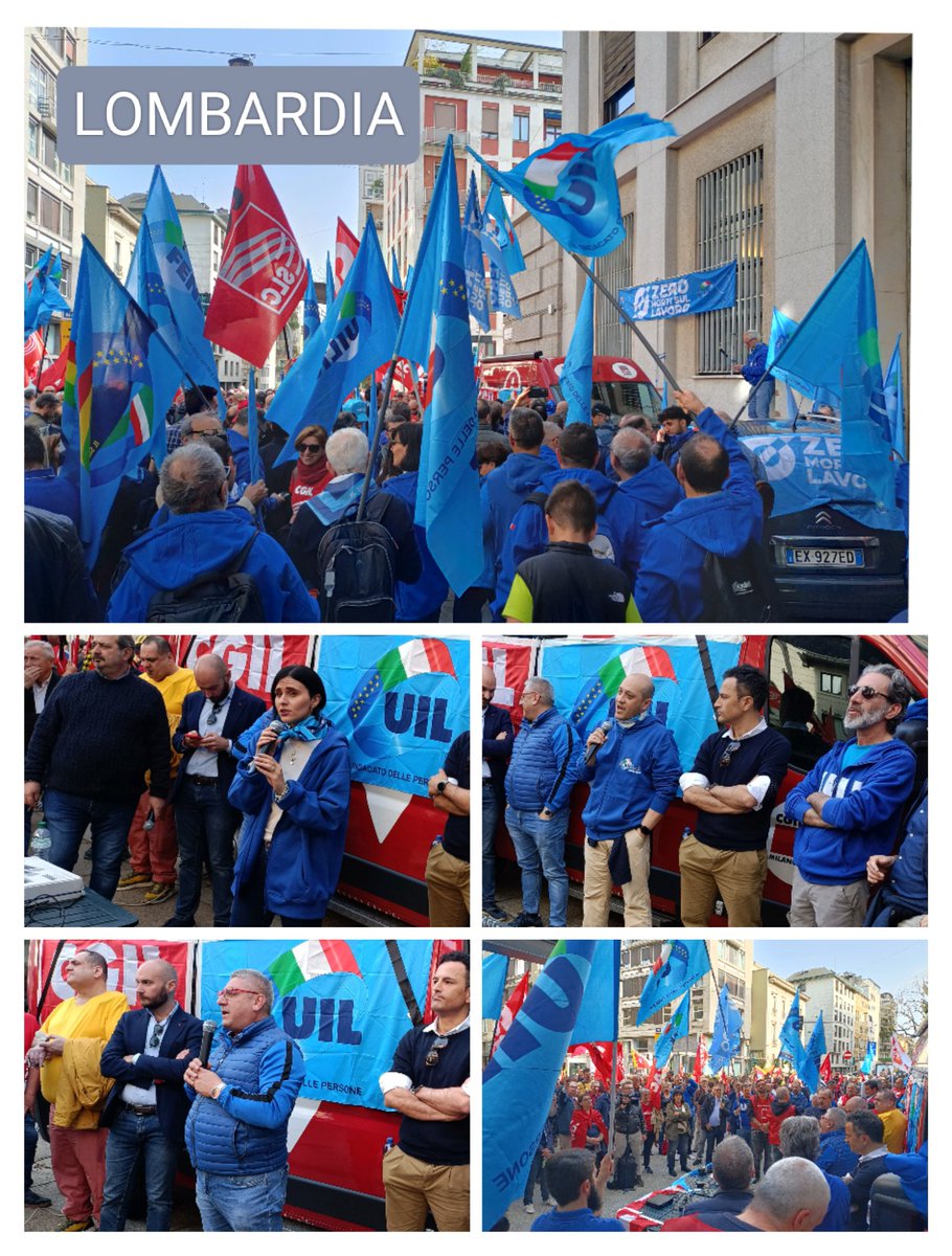 🔵 Le piazze d'Italia continuano a colorarsi anche oggi pomeriggio del blu della #Uiltucs. Siamo in sciopero insieme alla Uil per ricordare che dobbiamo lavorare #centoxcentosicuri #zeromortisullavoro