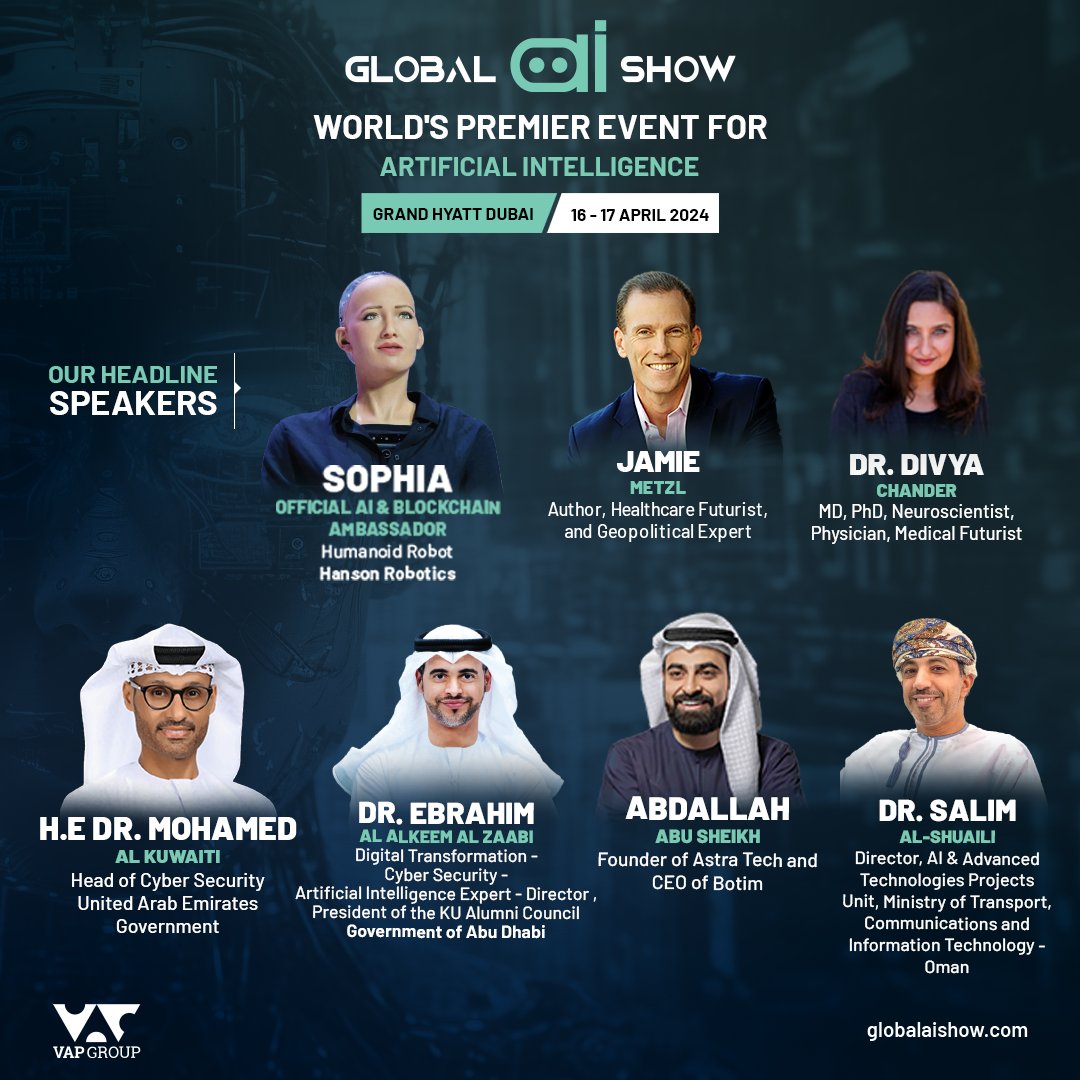 🎤 Our Speaker Line-up is Unveiled! 🎤 Get ready for an enlightening experience as we present an incredible roster of thought leaders at GAS - Global AI Show. 🔥 Mark your calendars – 16-17 April 2024