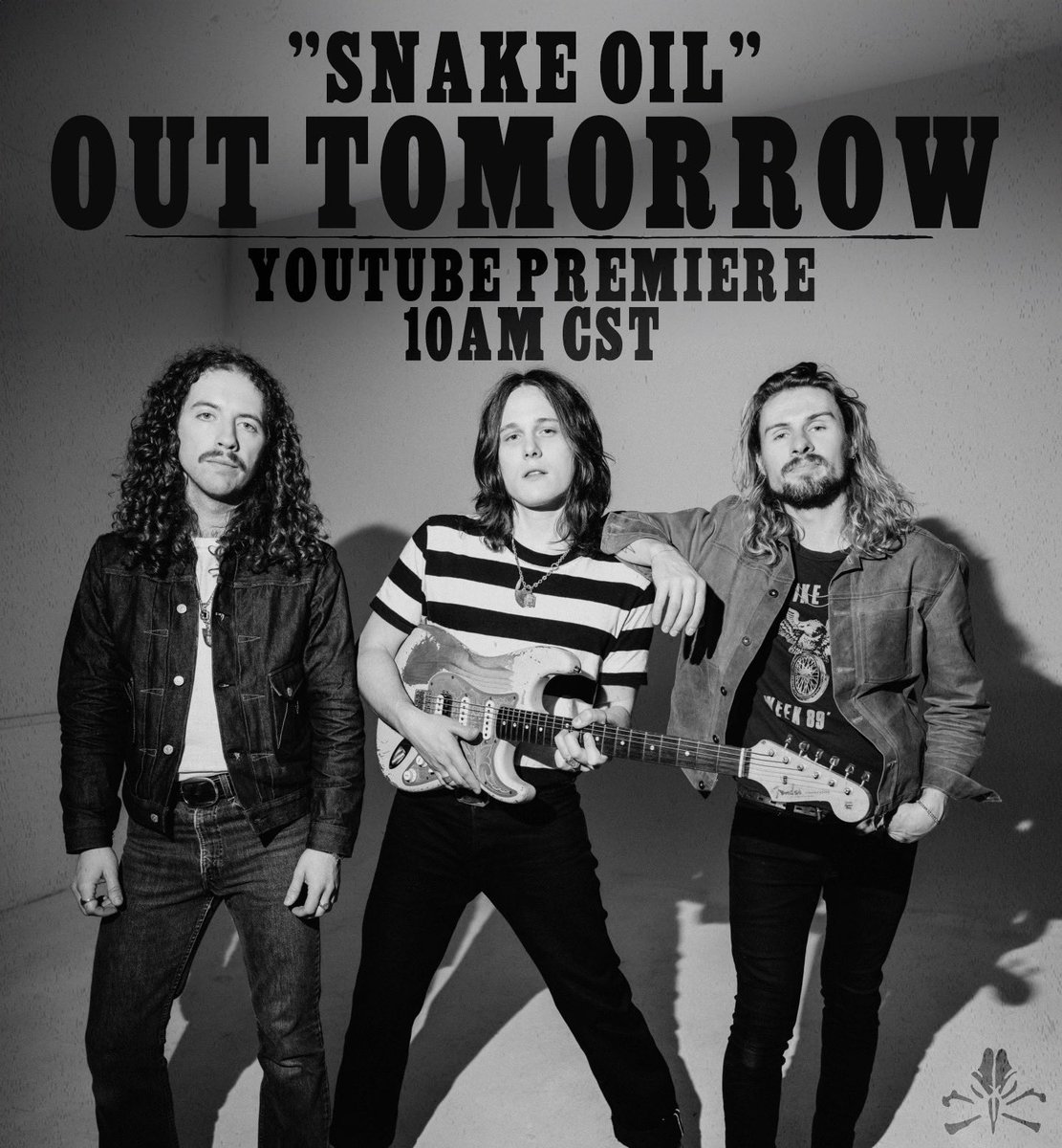Our new single, “Snake Oil” comes out tomorrow! 🤘🏻