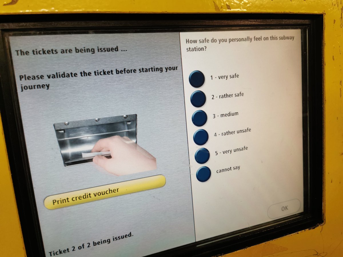 Something I thought interesting on the U-Bahn when in Berlin in the last week, were these single-question surveys on ticket machines. The results would have to be treated cautiously, but it strikes me as a potentially good way to generate data about user experience.