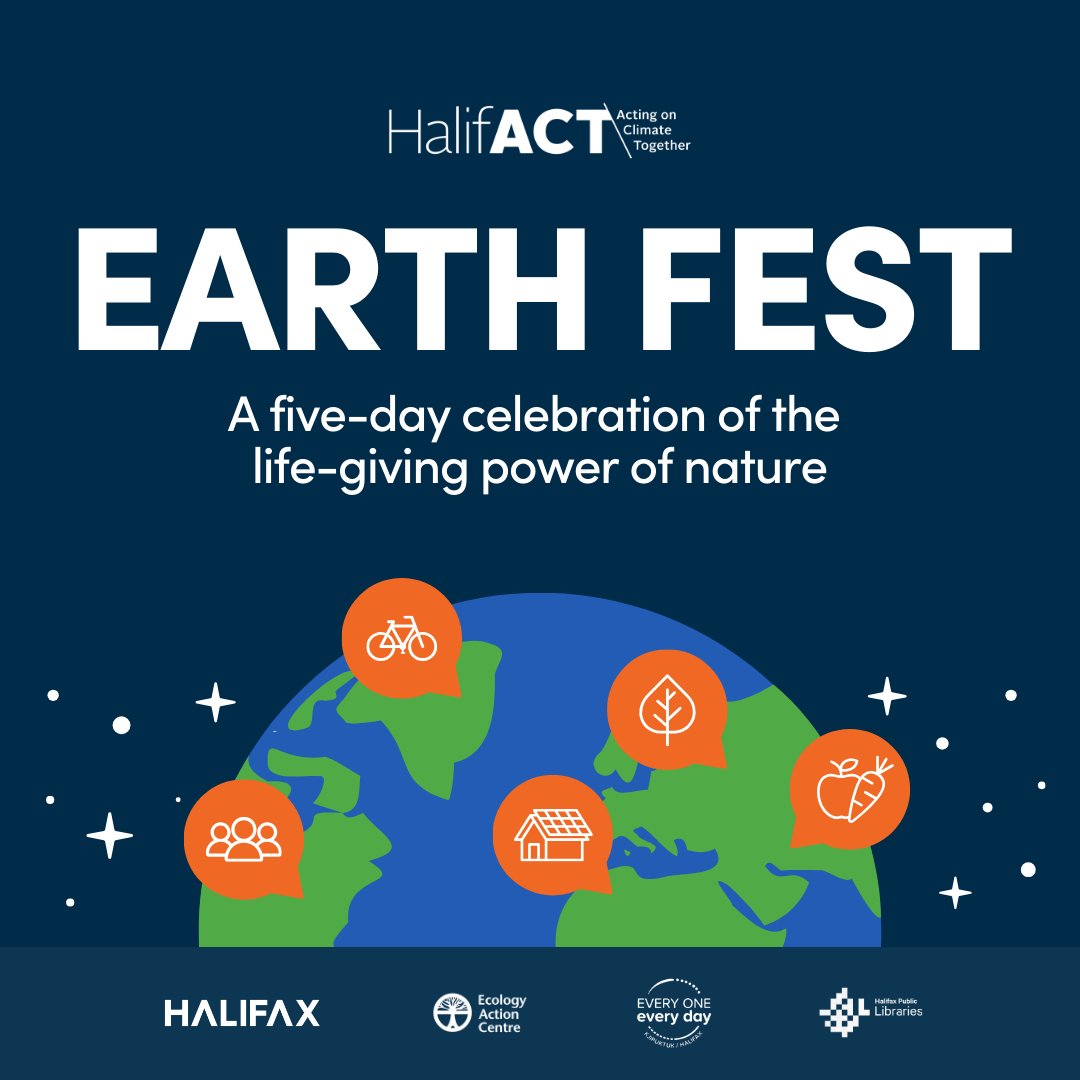 Join the community-wide celebration of nature and, from April 17-22, enjoy five free days of Earth-friendly activities, workshops, talks & discussions about food, nature, our homes, transportation and community. Head to halifax.ca/earthfest to find out more.