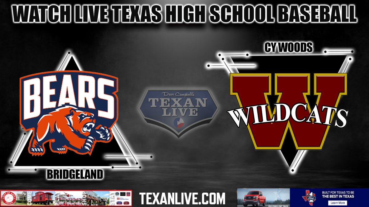 WATCH THIS BASEBALL GAME LIVE Bridgeland vs Cy Woods Friday 4/12/2024 @BrentHallmark on the call Coverage Begins at 7pm For the Live Link Click Here: bit.ly/3U9JlMJ