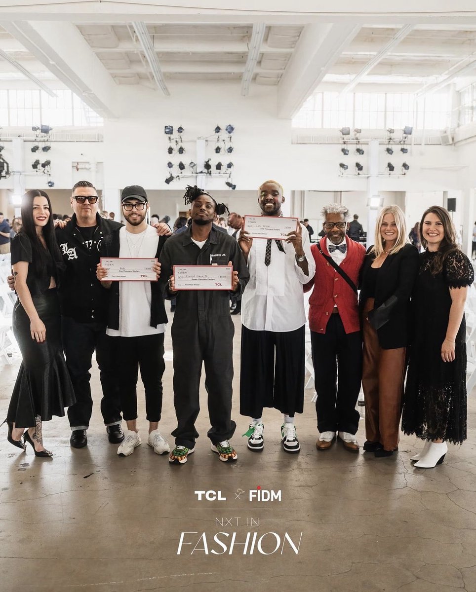 The TOP 3 Winners 🎉🏆from the @TCL_USA x @FIDM NXT in FASHION Competition ➡️ Congrats to FIDM Advanced Fashion Design graduates Ron Harris Jr., Cam Wilson & Ash Markosyan 👏🏼👏🏼#fidmdebut #tclnxtinfashion