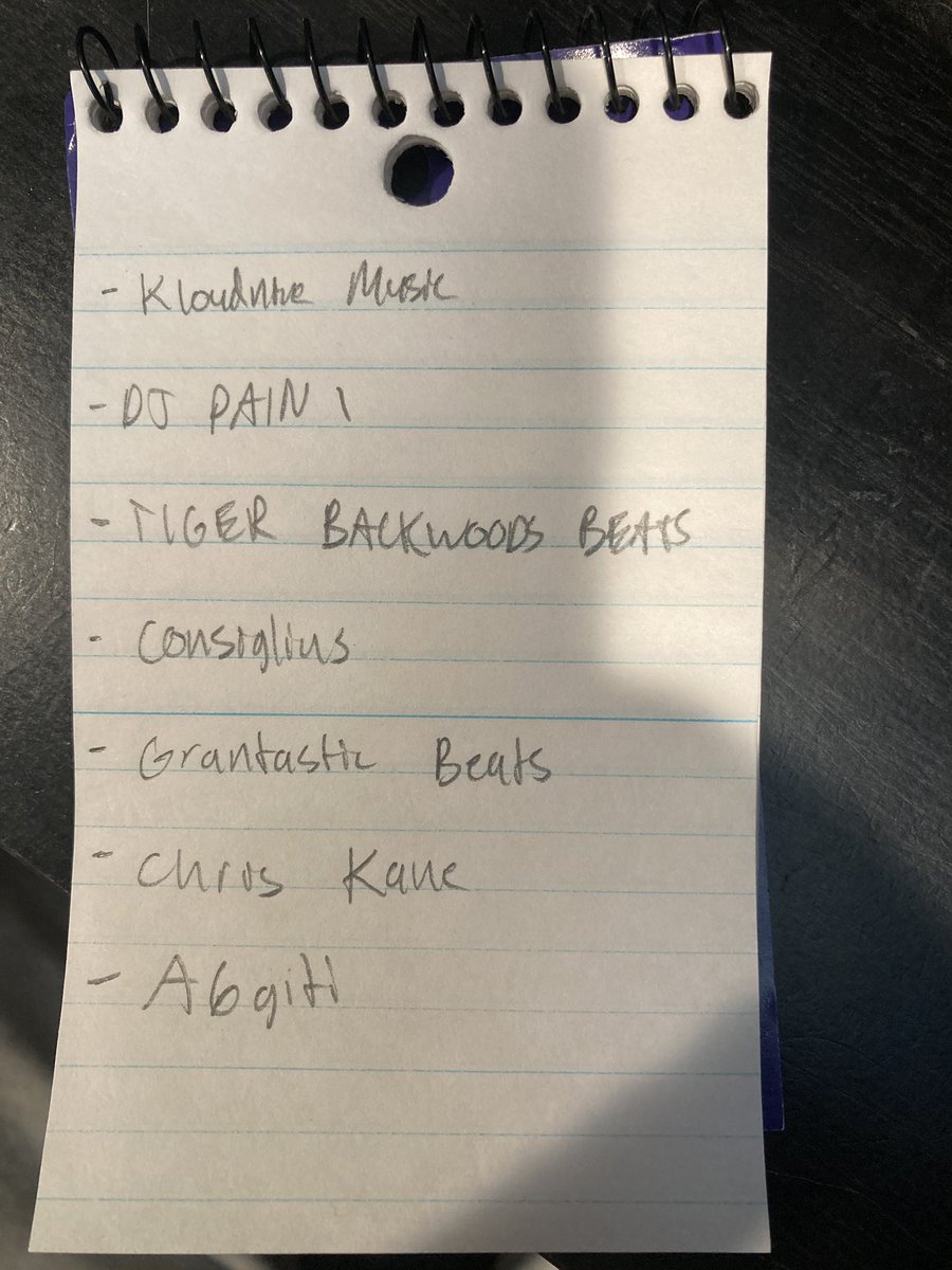 This list is a good list, not a bad list. You are all good producers 👍 (my homie asked me for a list) 

<a href="/KloudNineMusic/">Aro (of KloudNineMusic)</a> <a href="/djpain1/">DJ Pain 1</a> <a href="/tiger_Backwood/">🐯🐯 Tiger Backwood 🐯🐯</a> <a href="/consiglius/">Consiglius Fam</a> <a href="/GrantasticBeats/">Grantastic Beats</a> <a href="/ChrisKaneBeats/">ChrisKaneMusic</a> <a href="/a6gitti_/">a6 gitti</a>