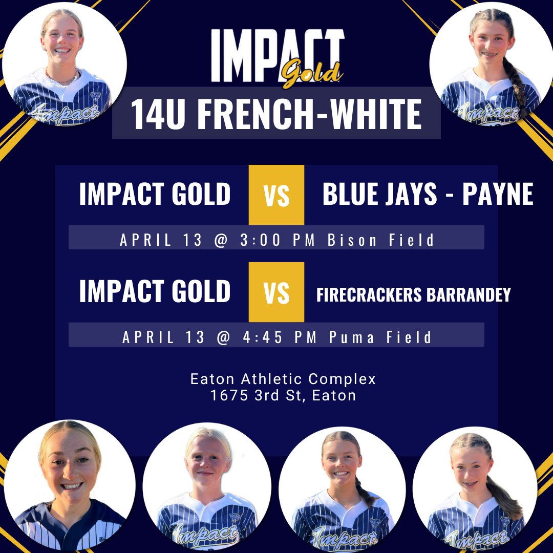 IG 14u French-White is heading to Eaton. #impactgold