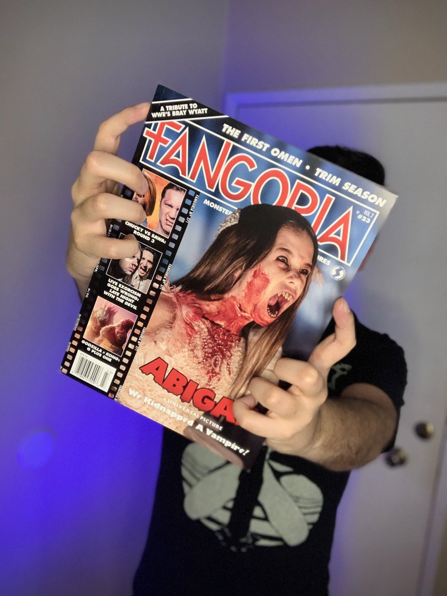 Almost two years ago @GayoftheDead called me up to design the cover art for QUEER HORROR: A Film Guide, and here we are now in the newest issue of @FANGORIA 🖤👻!! #HaleyDoodles #HaleyDoodlesArt #QueerHorror