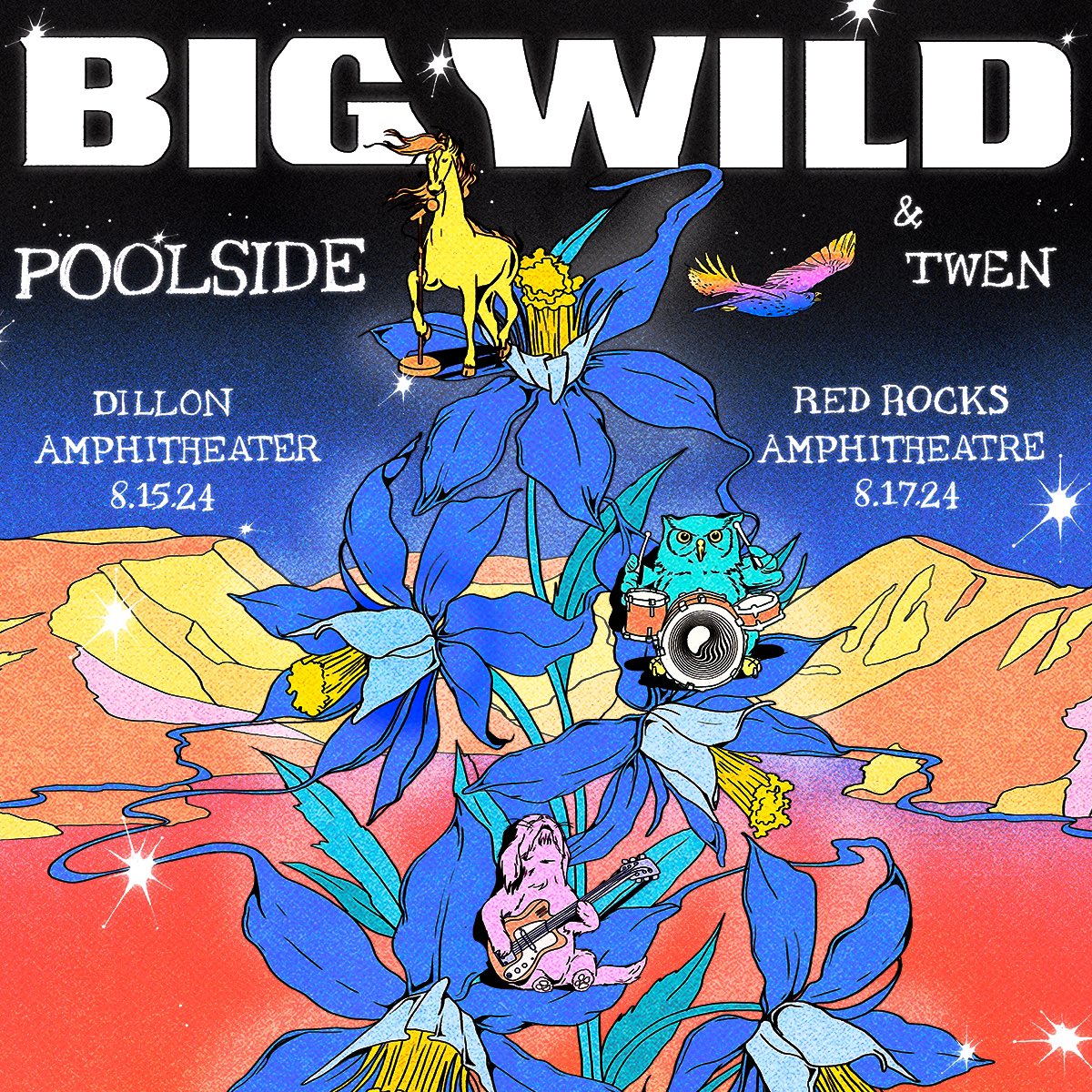 Artist Presale is now live! Use code CELEBRATION for early access @bigwildmusic Tickets: poolsidemusic.com/tour