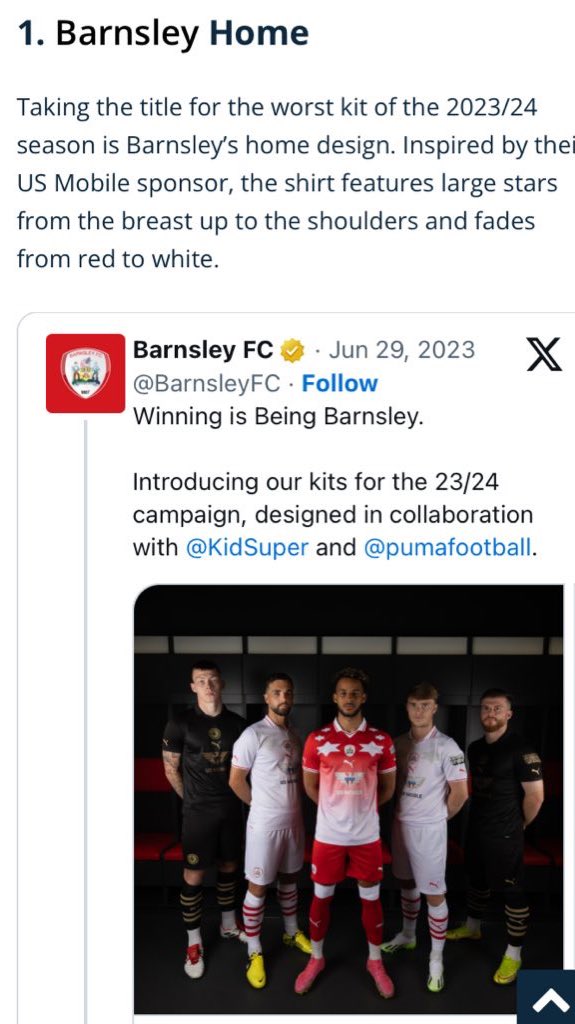 'Don't criticize my friends. Don’t criticize my ideas. Don't criticize my lifestyle. I'm fed up 'cause all you wanna do is criticize' Kid Super, 2024 #barnsleyfc