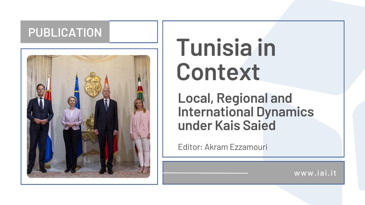 New collective volume on #Tunisia is out! @IAIonline Five chapters👇with policy recommendations for #Italy and the #EU on how to engage with Tunisia in the post-2021 era iai.it/en/node/18285