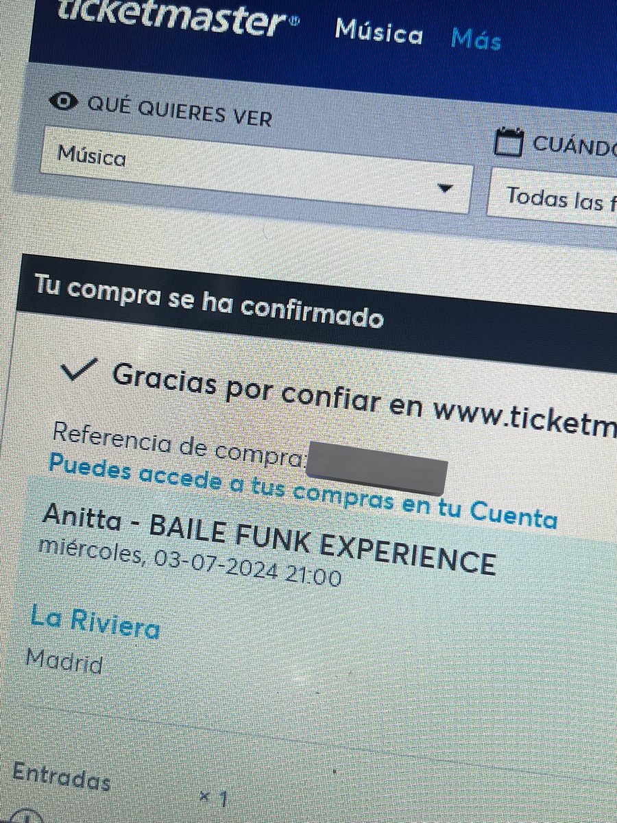 Eu não acabei de comprar ingresso pro show da Anitta em Madrid não né ?!  #BaileFunkExperience