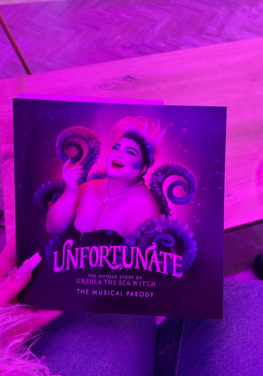 Very excited to be @brumhippodrome for Unfortunate: The Untold Story of Ursula the Sea Witch!! Who doesn't love a parody musical on a Thursday evening in Brum?! Review tomorrow.