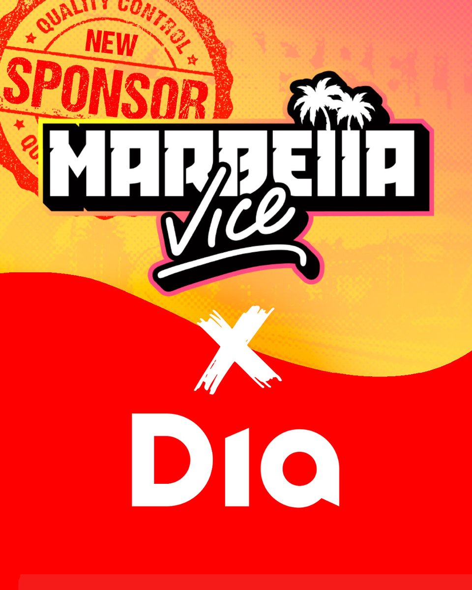 Es oficial ❗❗ Estamos super contentos de anunciar a @DIA_Esp como nuestro nuevo patrocinador en #MarbellaVice 🌴 Estando DIA con nosotros, ¡las provisiones nunca faltarán! 🛒 ¡Bienvenidos!
