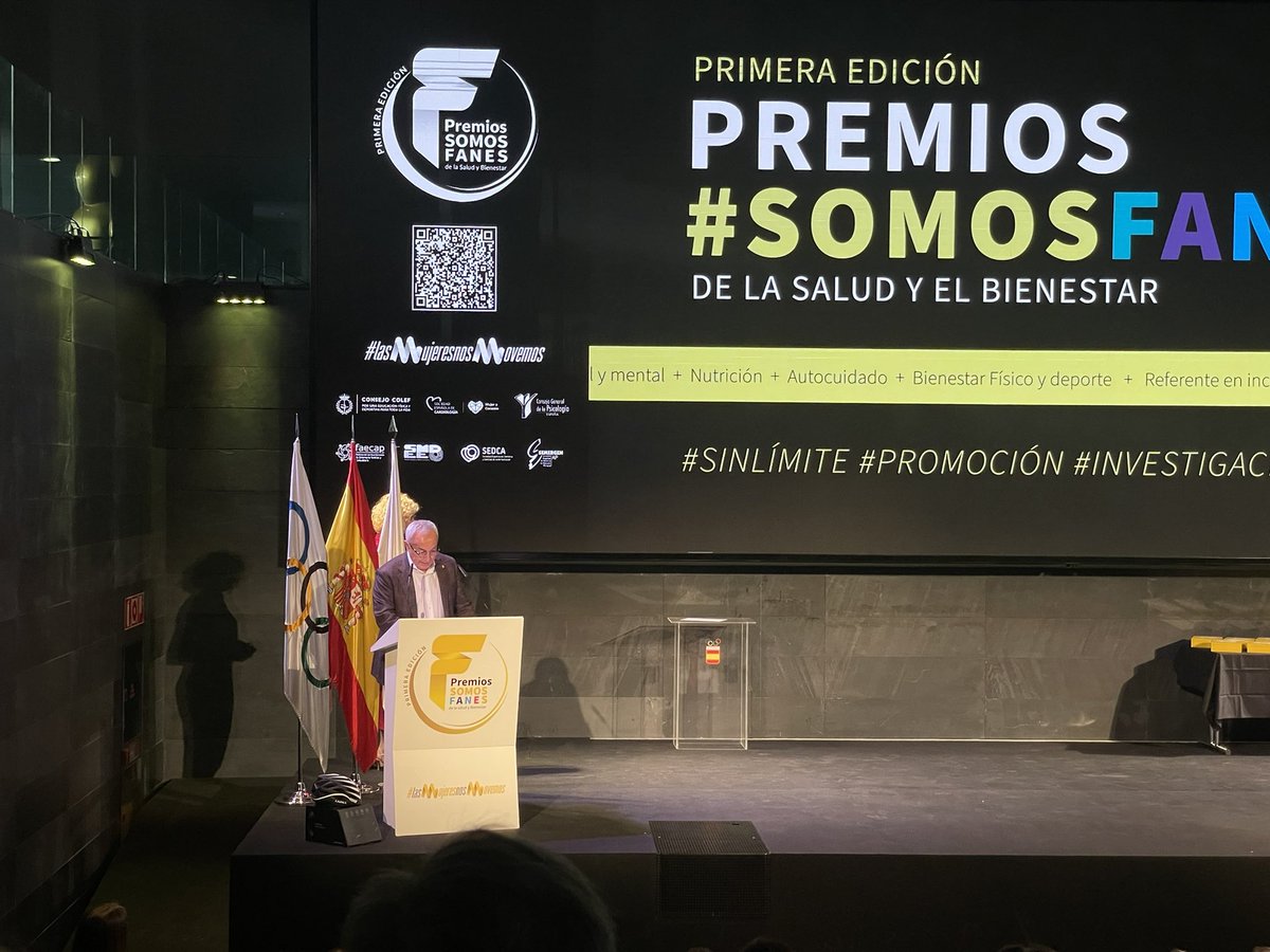 El presidente del COE, Alejandro Blanco @COE_presidente clausura esta primera edición. #SomosFANES #LasMujeresNosMovemos